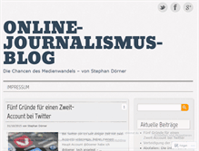 Tablet Screenshot of onlinejournalismusblog.com